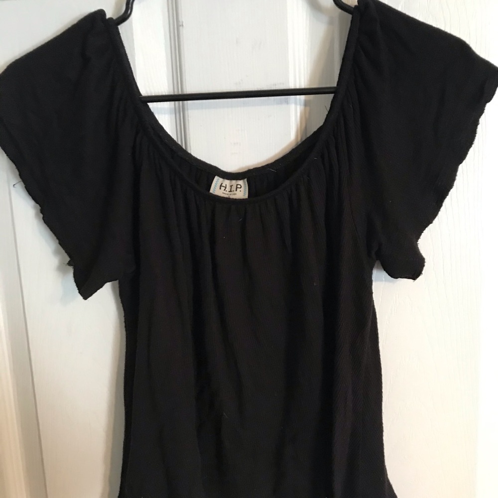 black off the shoulder top